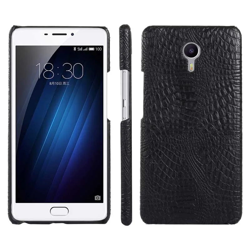 Meizu M3 м 3 Примечание чехол M3S крышка аллигатора с узором крокодиловая кожа задняя
