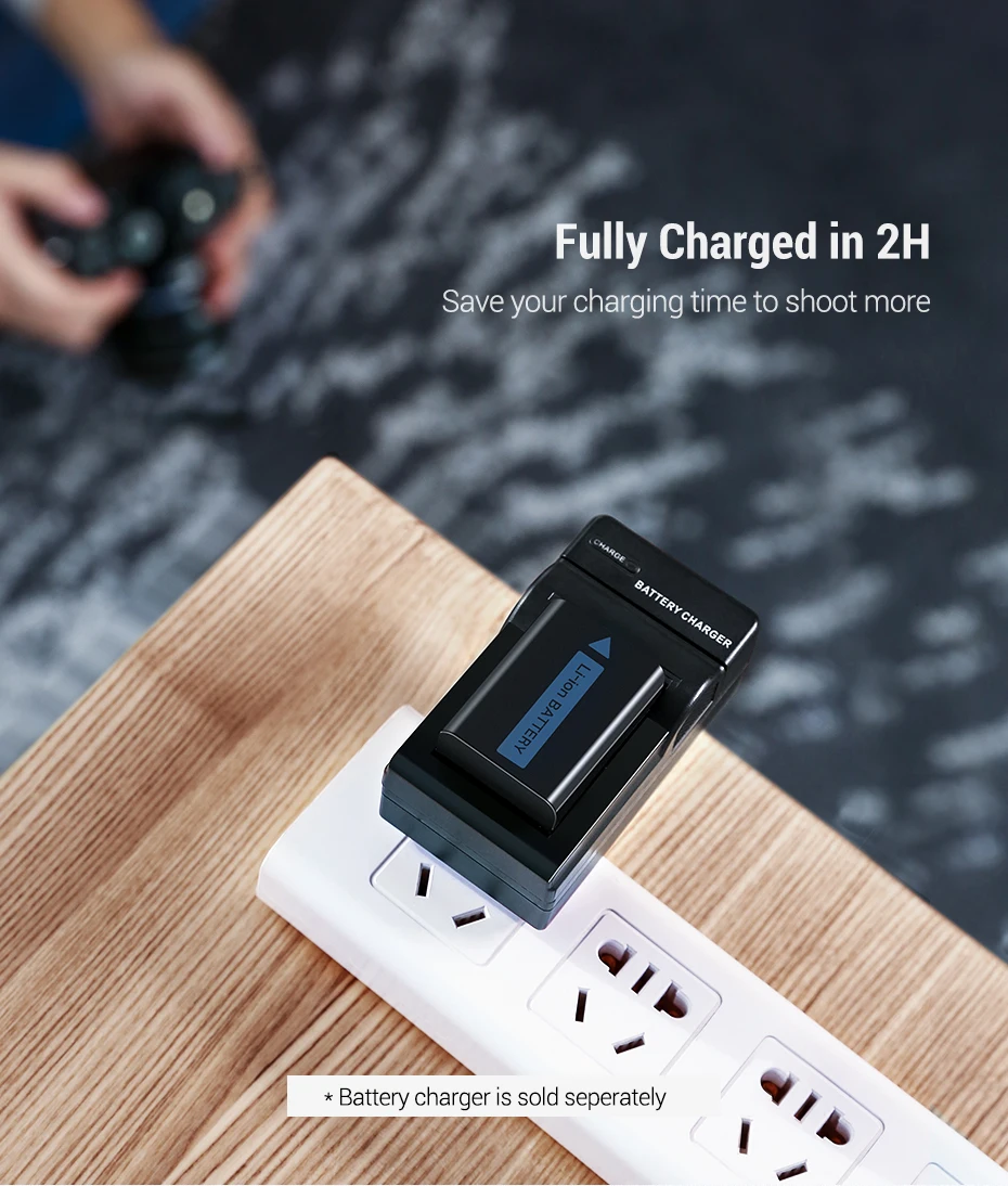 Ugreen NP-FW50 Камера Батарея 1020 ма-ч для sony a7m2 a7r2 S2 NP FW50 a6500 a6300 a6000 a5000 a3000 NEX-3 QX1 Камера батареи