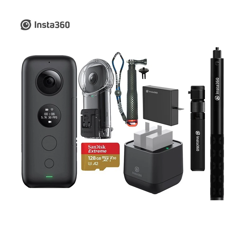 Экшн камера Insta360 ONE X 5 7 K видео 18MP фото VR Водонепроницаемая Insta 360 ONEX Мини