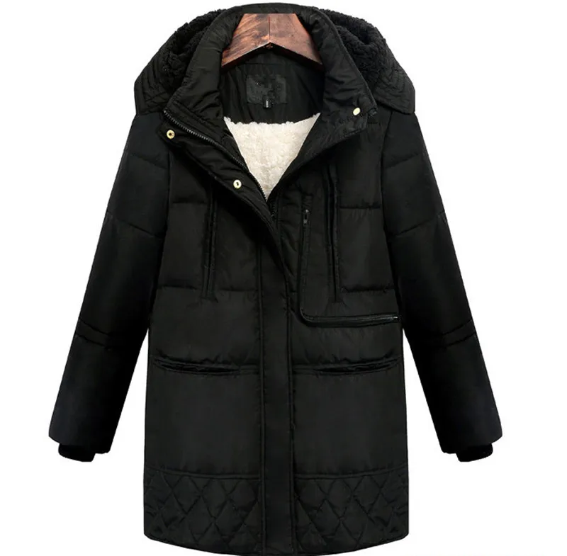 Лидер продаж длинный зимний пуховик в европейском и американском стиле большие