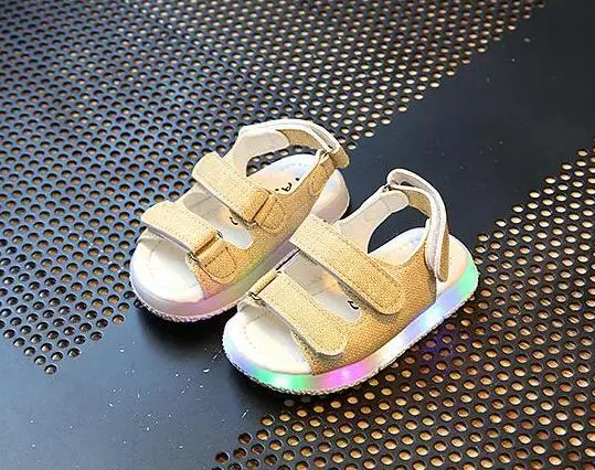 Светящиеся сандалии для мальчиков и девочек Спортивная повседневная легкая