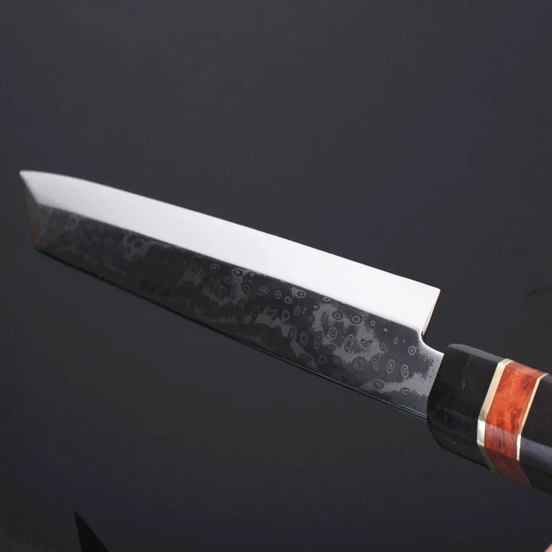 Кухонный нож Kiritsuke 12 дюймов лезвие с узором из Дамаска на сердечнике VG10 для