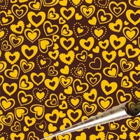 5 pieces heart shaped chocolate transfer sheet 2133cm
