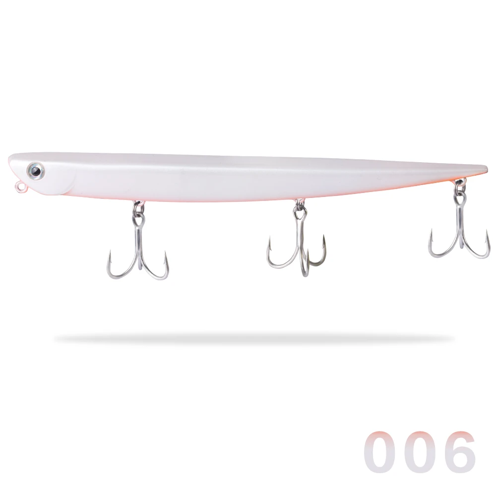 006 Hunthouse Тонущий Карандаш Приманка залив меховая Маниакальная LW507 155/ultimate seabass приманка bluefish приманки - Цвет: 006