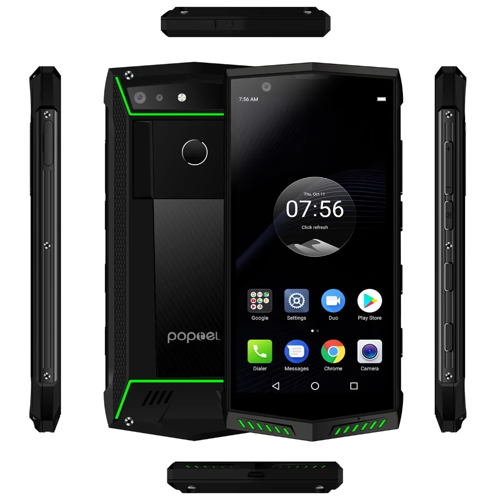 Poptel P60 смартфон IP68 водонепроницаемый 5 7 дюймов FHD Helio P23 Восьмиядерный мобильный