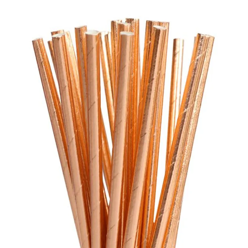 Золотая фольга одноразовая посуда рождественские Новогодние бумажные тарелки