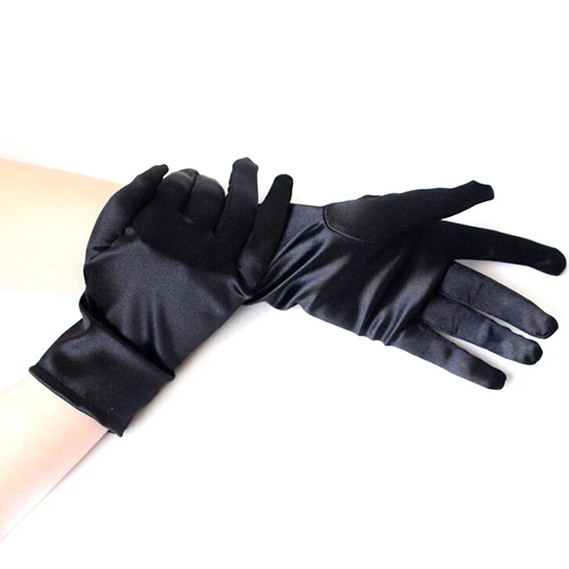 Модные популярные черные белые красные варежки 1 пара женские короткие перчатки