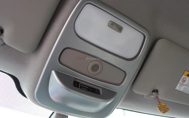 Для Renault Captur samsung QM3 2013- матовый АБС-пластик, аксессуары для интерьера, передний светильник для чтения, Накладка для лампы, 1 шт