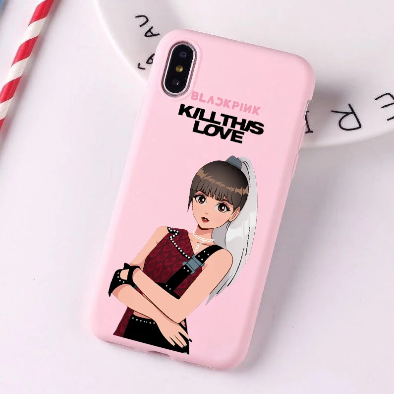 Черный мягкий силиконовый чехол для телефона Blackpink kill this love для iPhone XR X XS Max 6 6S 7 8 Plus 11 pro TPU черный чехол