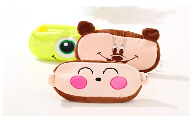 1 шт. новый милый плюшевый пенал Kawaii С мультипликационным принтом школьный