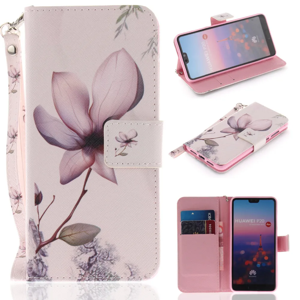 Роскошный чехол-книжка с бумажником для HUAWEI P20 PRO LITE p smart 7S honor 7A 10 стильные