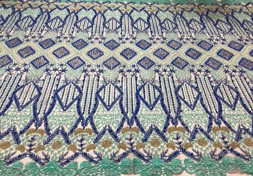 KER YILI Высокое качество африканская французская кружевная тюль ткань вышитая