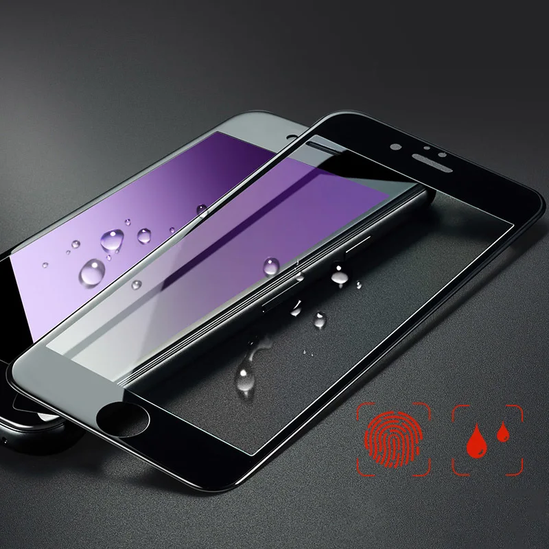 3D полное покрытие экрана протектор для iPhone X 8 7 plus 6 6S небьющееся стекло на XS MAX XR