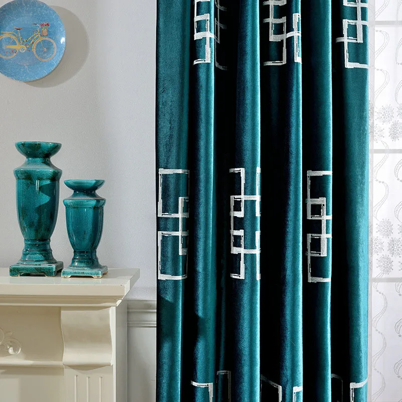 Роскошные коричневые бархатные шторы для гостиной спальни классические