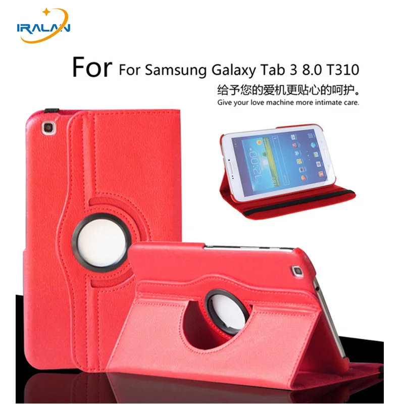 Чехол для Samsung Galaxy Tab 3 8 0 T311 T310 T315 Подставка планшета PU кожаный чехол 360 градусов