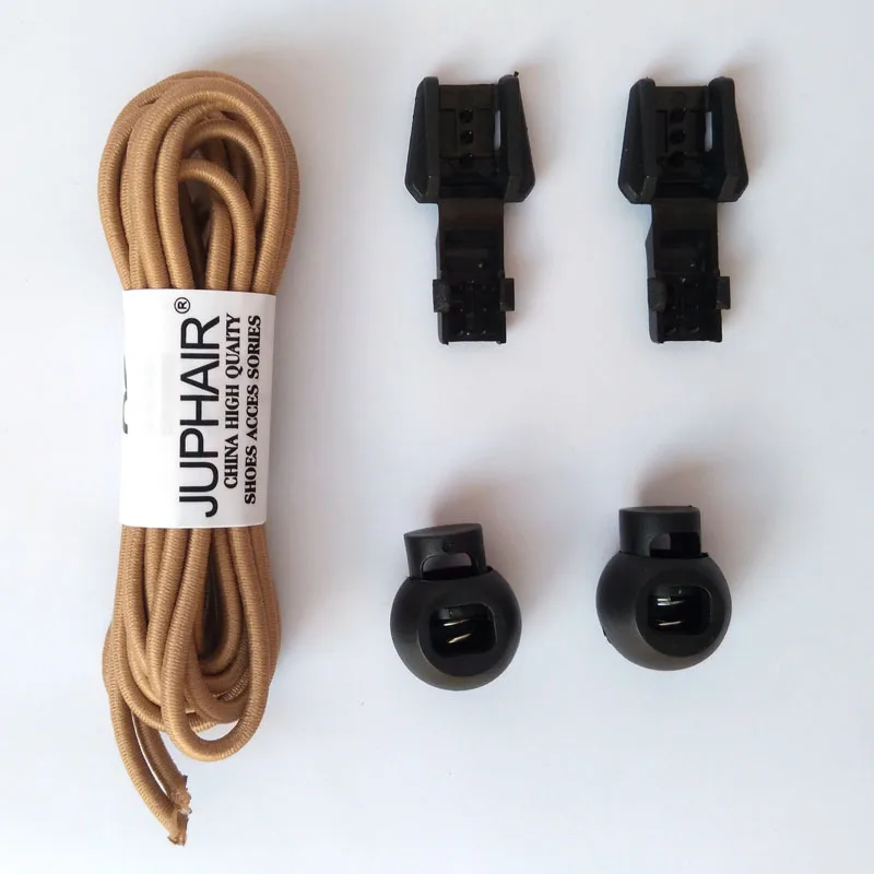 6 Light Brown Новинка, 1 пара круглых модных шнурки без завязок, фиксирующая обувь со шнуровкой, эластичные шнурки для трусцой для триатлона, занятий спортом, фитнеса - Цвет: 6 Light Brown