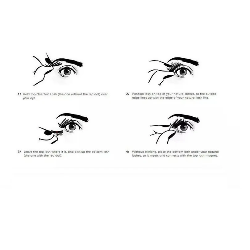 Магнитная ресницы с магниты ручной работы 3D/6D магнит Lashes Natural накладные