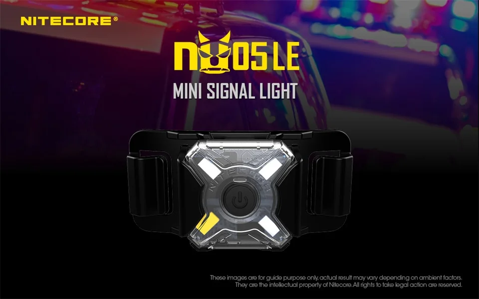 NITECORE NU05 LE мини сигнальная фара 4* красный зеленый синий белый светодиоды usb зарядка наружная фара Встроенный литий-ионный аккумулятор