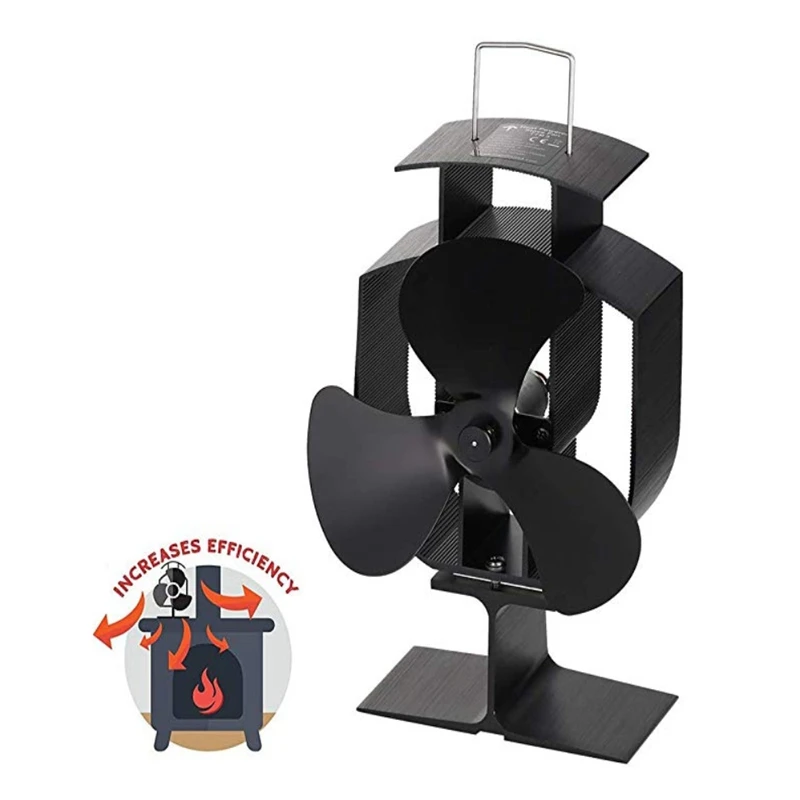 Тихая работа 3 лезвия брикет из дерева горелка для камина старт 60 ℃ домашняя