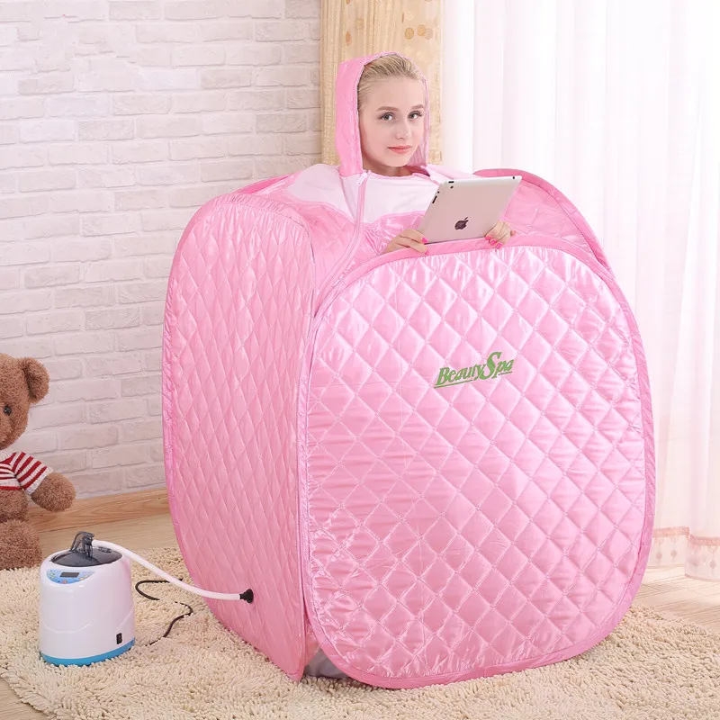 

Portable Folding Home Therapeutic Steam Sauna Room Full Body Loss Weight Fumigation Massage Machine with 2.0L steamer