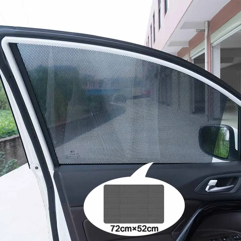 

2pcs/set Car Styling PVC Car Side Window Sunshades Electrostatic Sticker Sunscreen Film Stickers Cover Automobiles Accessories