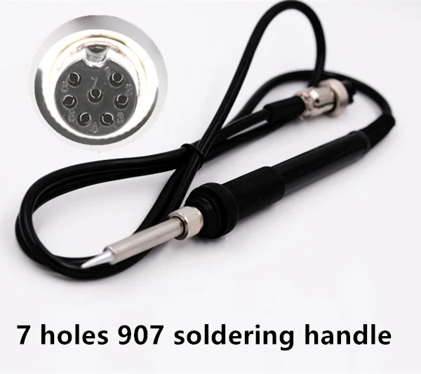 7 holes 907 SZBFT 5pin/5 отверстий 907 паяльная станция железная ручка для HAKKO 936 937 928 926 станция ядро - Цвет: 7 holes 907