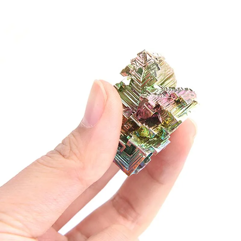 Яркие высокочистые кристаллы бисмута 20 г профессиональное изготовление