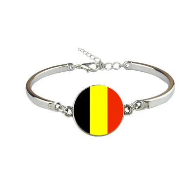 

New Belgium Flag Bangles Country Belgium Flag Bracelets Jewellery