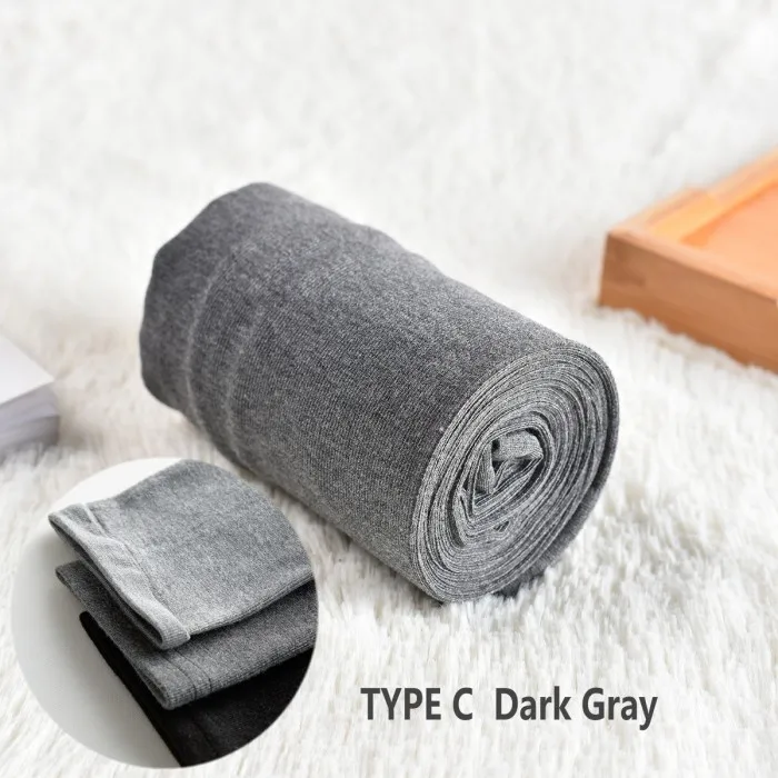 TYPE C darkgray 2 пары женских колготок с вертикальными полосками, компрессионные колготки из чесаного хлопка для увеличения ягодиц, для похудения, средней толщины - Цвет: TYPE C darkgray