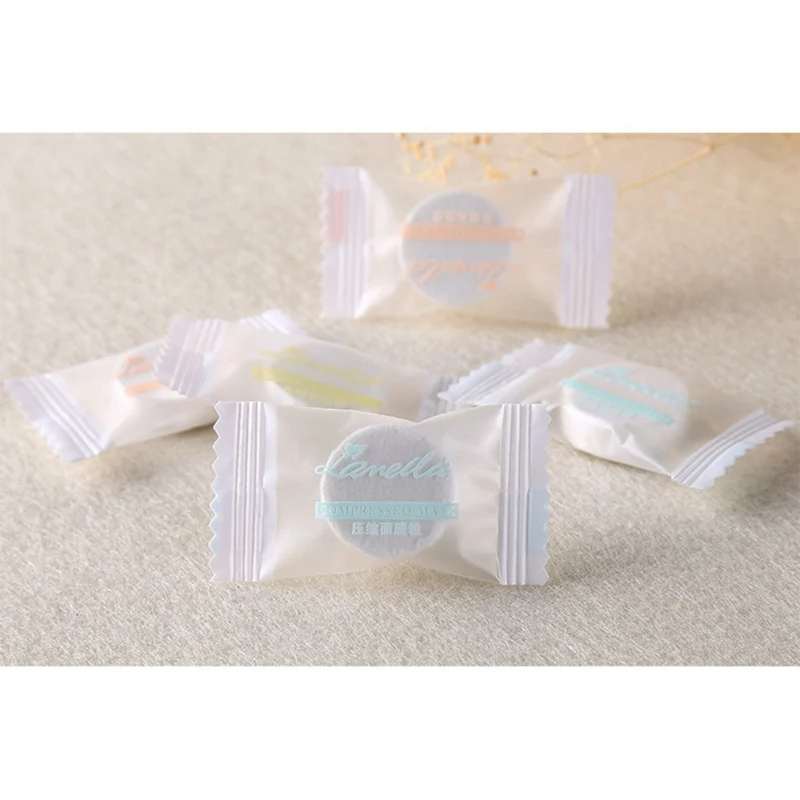 Прессованная маска для лица 20 шт. ультратонкая дышащая ухода за кожей