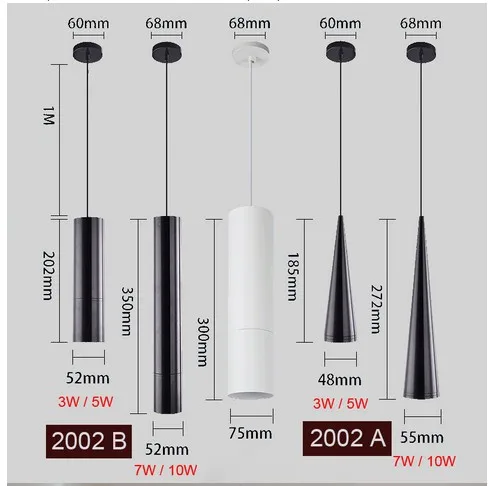 Простая индивидуальная светодиодная длинная Люстра для ресторана в