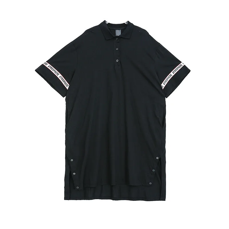 Женское платье пуловер CHICEVER с О образным вырезом рукавами фонариками и сплит