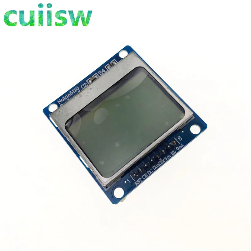 1 шт. Синий ЖК модуль Nokia 5110 84x48 с синей подсветкой и адаптером PCB для arduino|5110 lcd module|lcd
