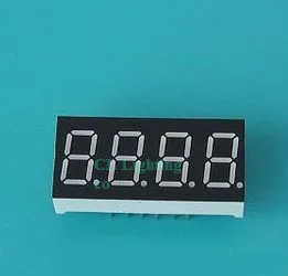 Чистый зеленый 3 5 дюймовый 4 значный 7 сегменсветильник светодиодный цифровой