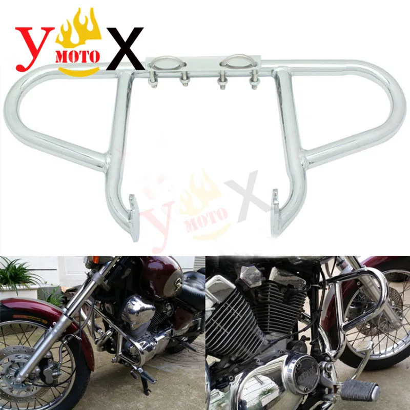 XV250 мотоцикл хром Крушение Бар защита двигателя для Yamaha Virago 250 XV 250 1998-2007 1999 2000 2001 2002 2003 2004