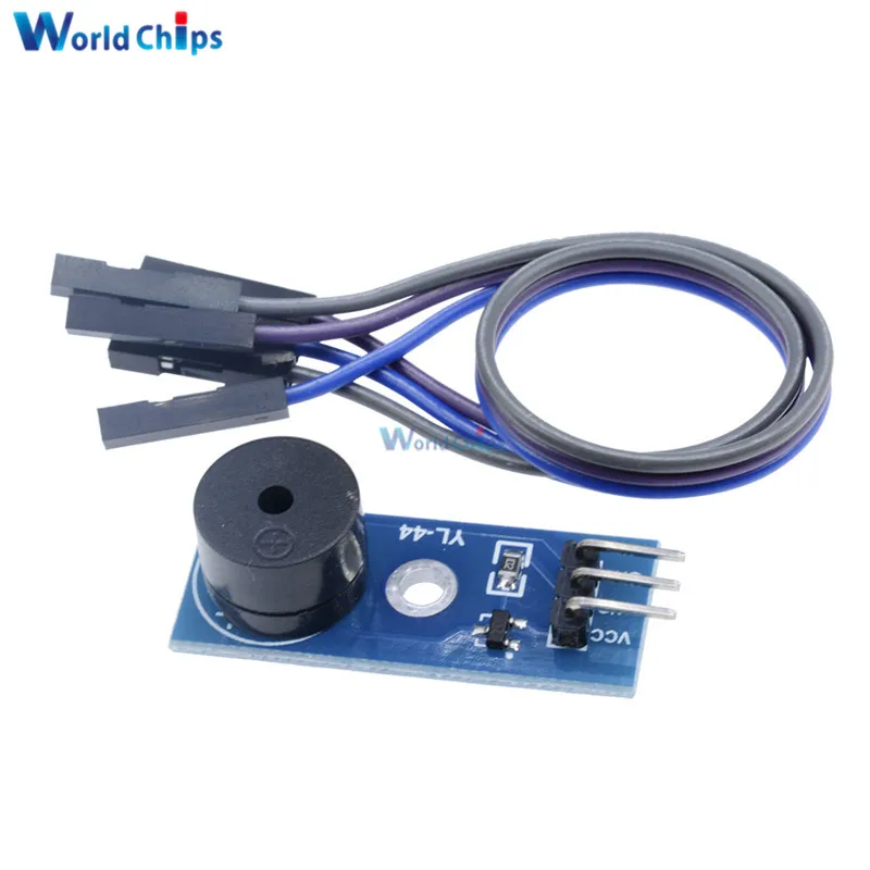 2 комплекта Пассивный зуммер для Arduino Smart Car 3 V-5V I/O интерфейс SCM с DuPont Line |
