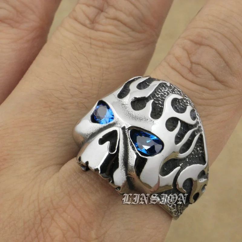 Кольцо из нержавеющей стали 316L в стиле панк и ретро модное байкерское кольцо с