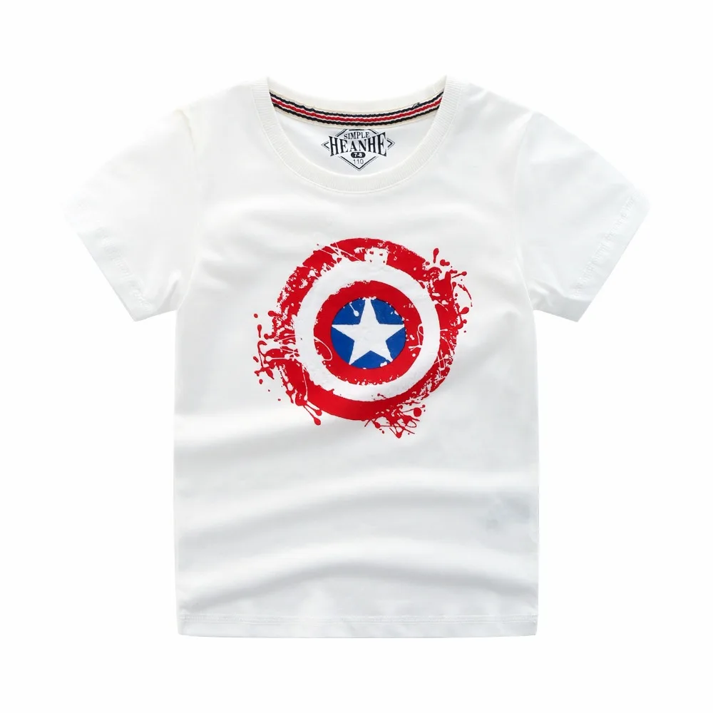 Новинка 2019 года Летние футболки для мальчиков спортивная футболка Капитан