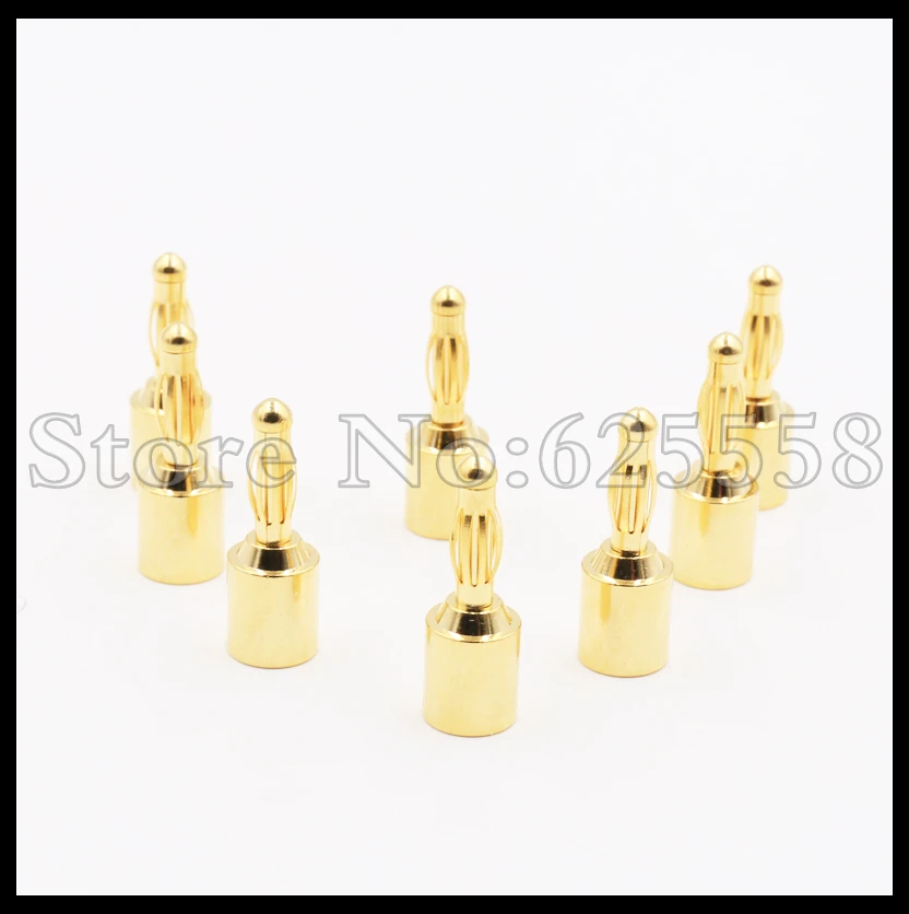 12 шт. позолоченный штекер типа банан кабель для динамика проводной соединитель