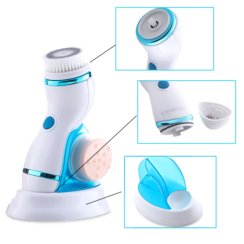 Щетка для мытья лица IPX4 электрический массажер и губка лица|sponges for face|massager
