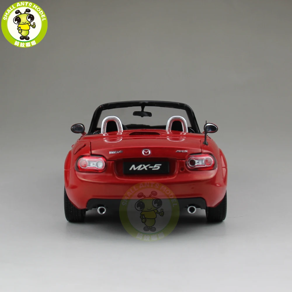 1/18 Mazda MX-5 MX 5 Roadster литая под давлением металлическая модель автомобиля игрушка мальчик девочка подарок коллекция красный