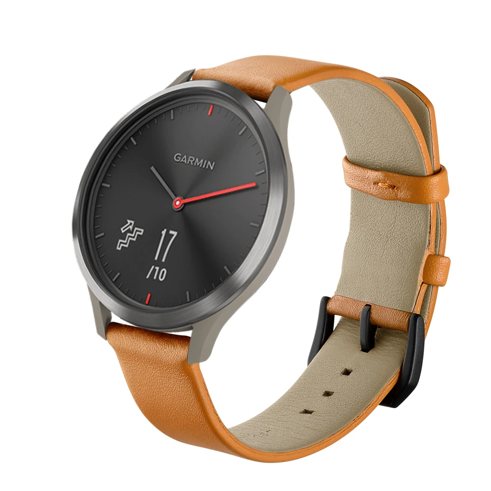 Модный браслет из искусственной кожи 20 мм для Garmin VIVOMOVE HR смарт Ремешки наручных