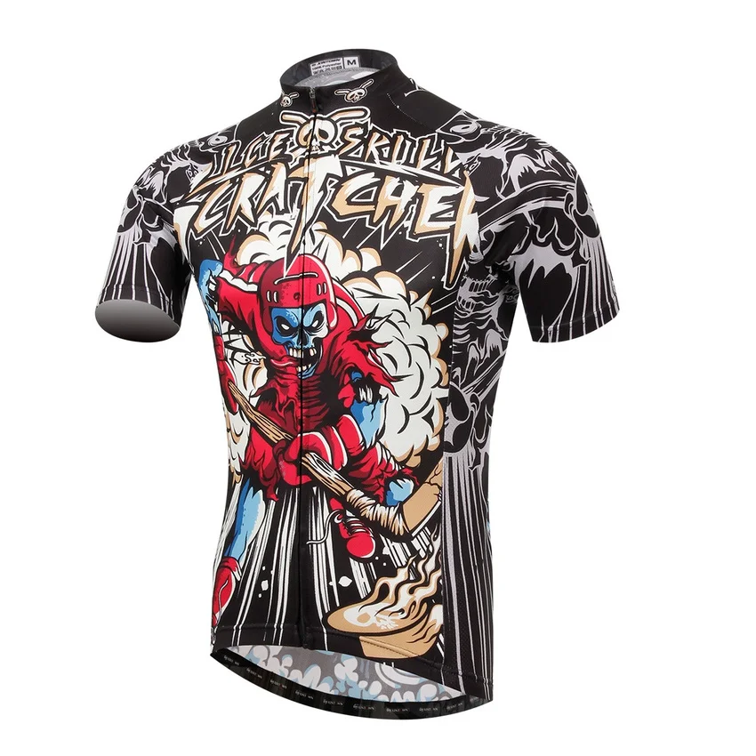 Cool Skull Cycling Jersey Clothing Panda T Shirts Women MTB Jerseys Mallot Ciclismo Hombre Verano Men's Sportswear | Спорт и