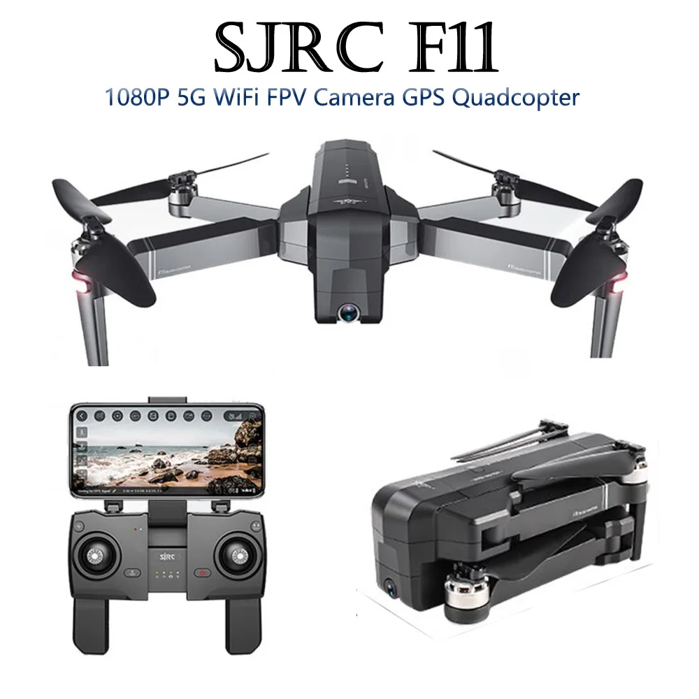 SJRC F11 GPS 5G WiFi FPV с камерой 1080P Бесщеточный Quadcopter 25 мин. Время полета Жест Складная