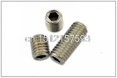 

100/pk M6*16mm 304 Stainless steel Hex Socket Set Screw grub screw Cup Point