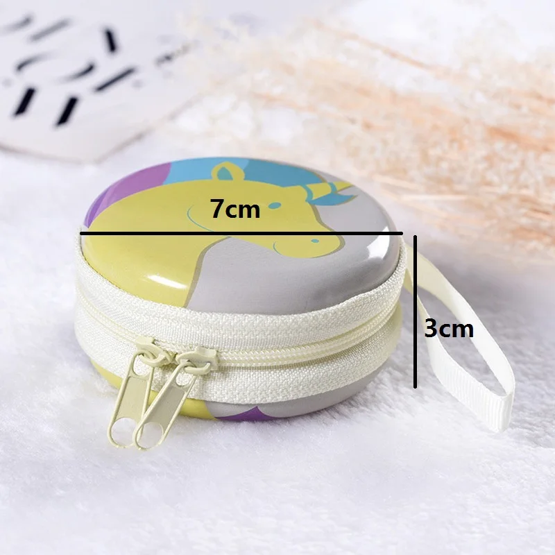 Единорожный дом хранения сумка органайзер для наушников проводов коробка данных, монет детский подарок на день рождения конфеты для детей.