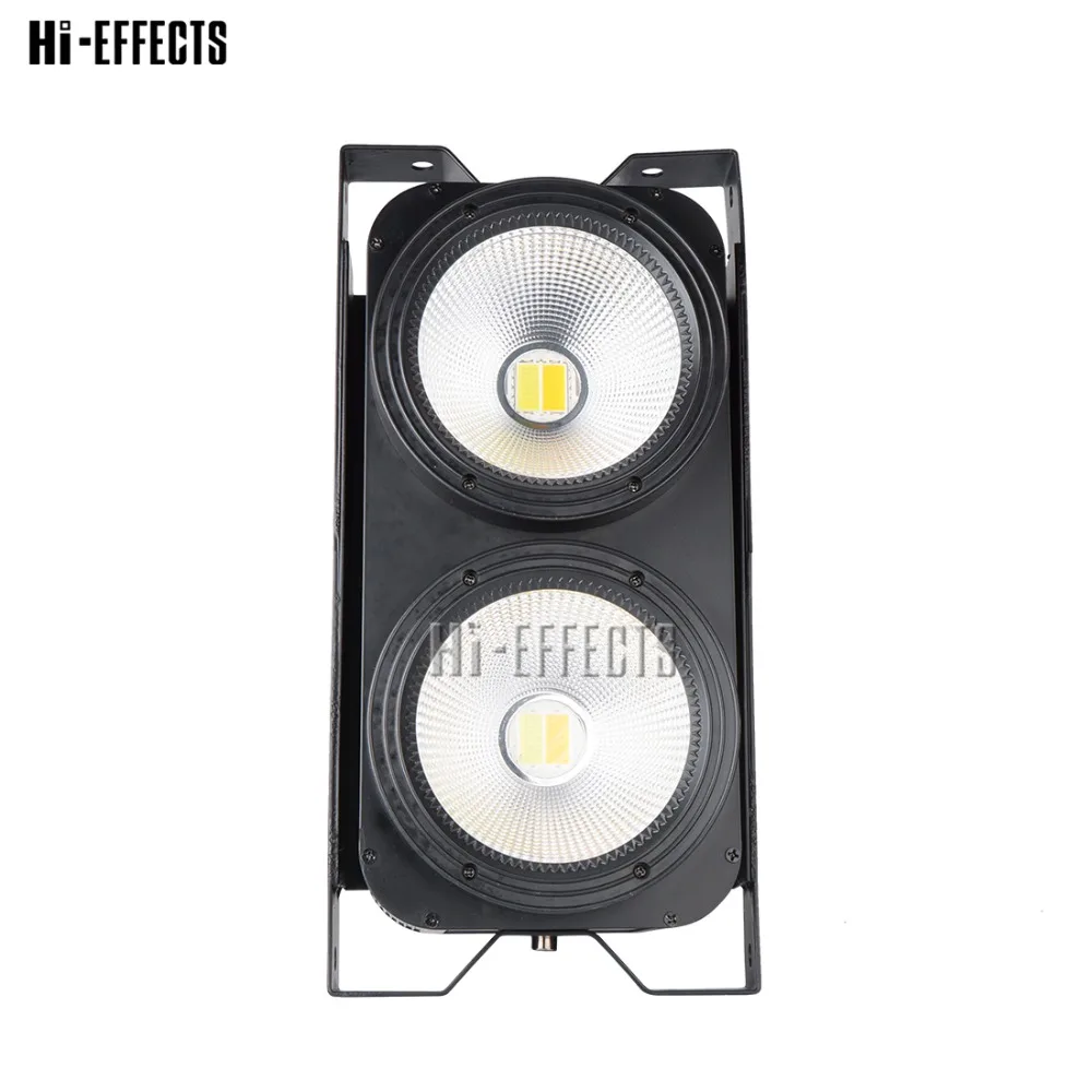 2 шт./лот 2*100 Вт LED COB blinder свет ручной Затемнения + Стробоскопическая функция par light