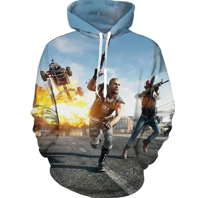 PUBG мужской и wo костюм игры толстовки Косплей осень европейский американский 3D
