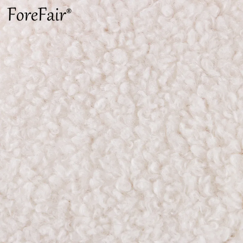 Forefair пушистая толстовка с капюшоном из искусственного меха на осень и зиму