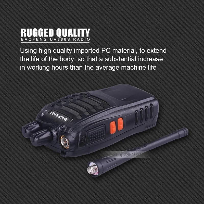 10 шт./лот Baofeng 888S портативная рация UHF BF двухстороннее радио Transciever портативное
